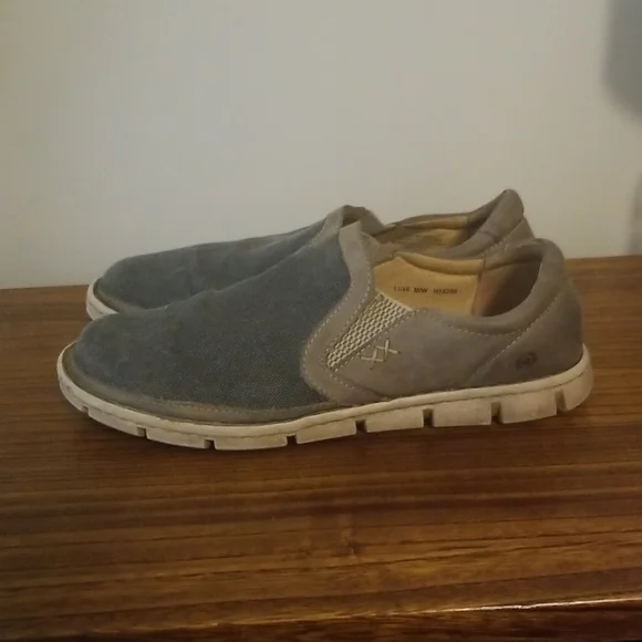 Born Shoes Born Canvas And Leather Mens Slip On Shoes Poshmark